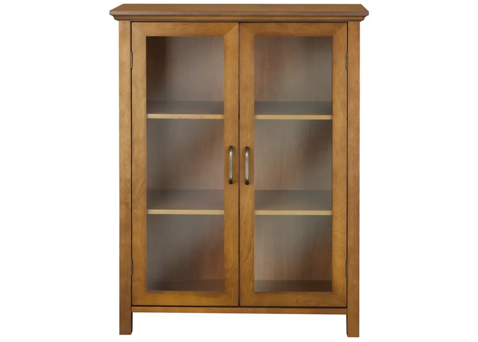 Teamson Home Avery Floor Cabinet with 2 Doors - Wood veneer with Oil Oak finish