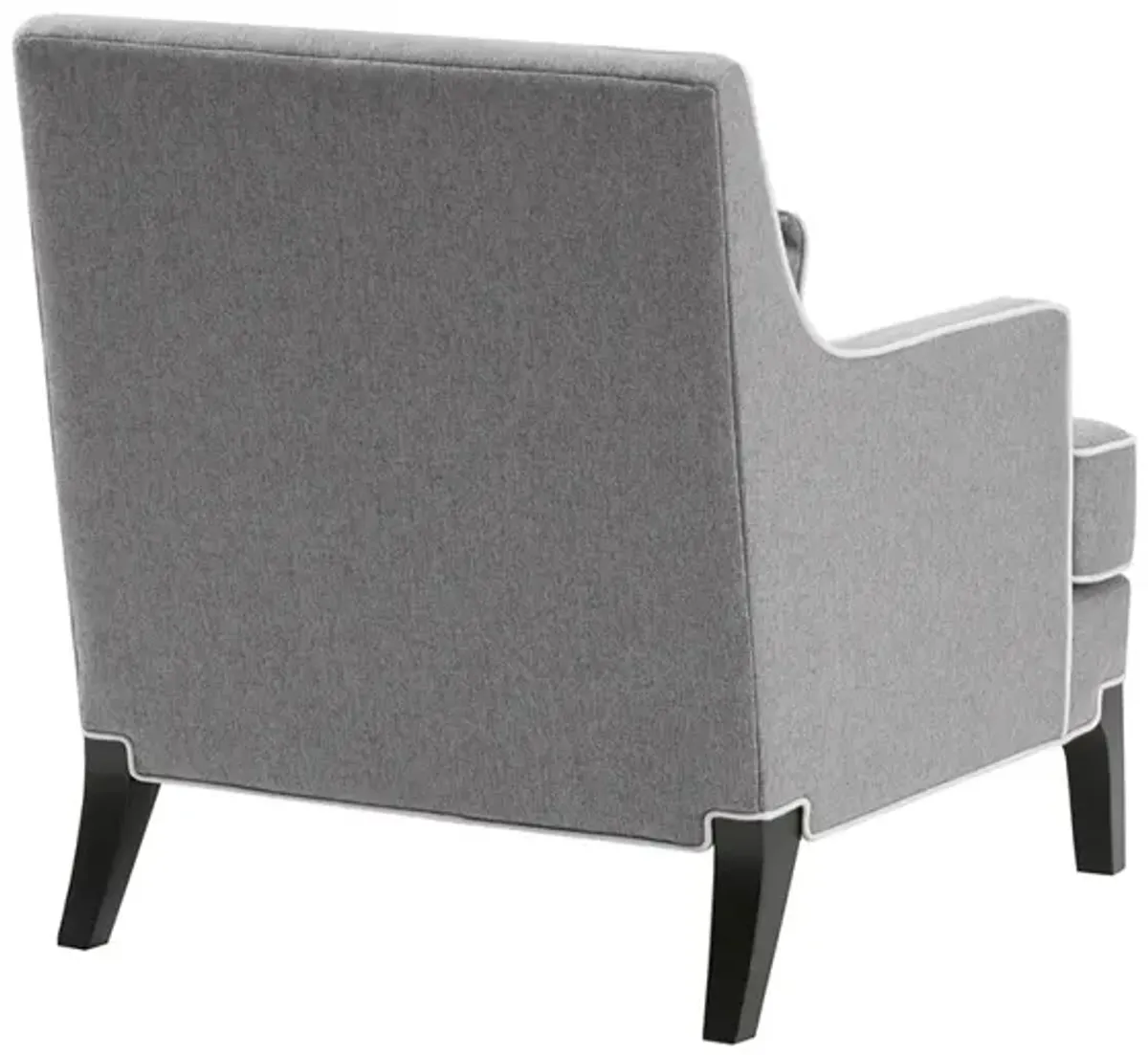 Gracie Mills Herrera Modern Arm Chair with Upholstery and Welting