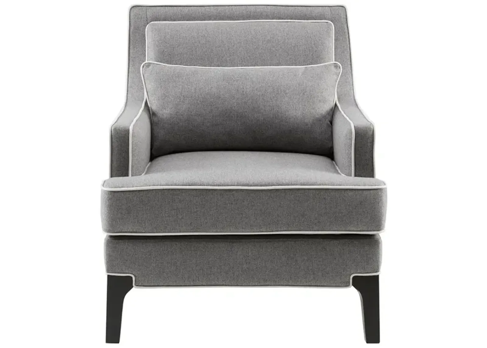 Gracie Mills Herrera Modern Arm Chair with Upholstery and Welting