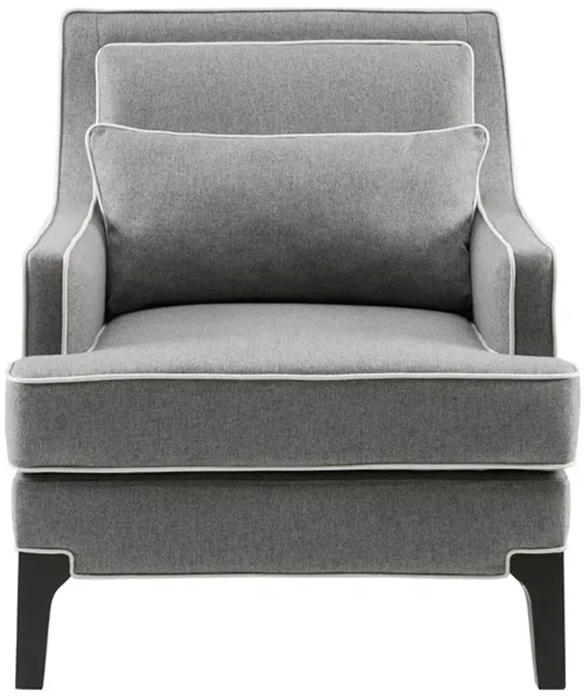 Gracie Mills Herrera Modern Arm Chair with Upholstery and Welting