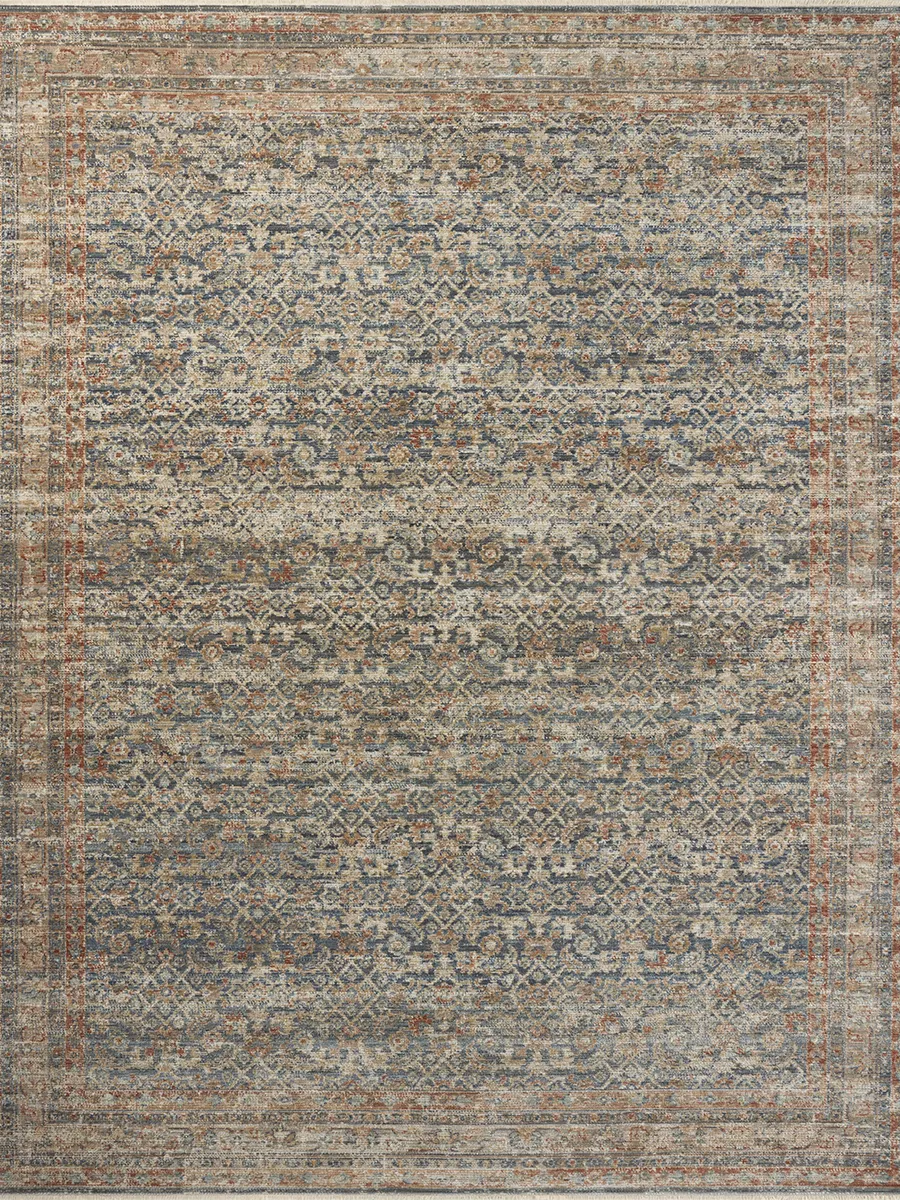 Heritage HER-12 Blue / Rust 8''0" x 10''0" Rug by Patent Pending