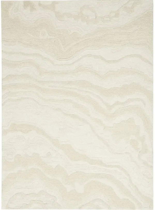 Graceful GRU01 Ivory 3'9" x 5'9" Rug