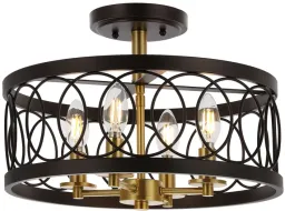 Oil Rubbed Bronze/Brass Gold color