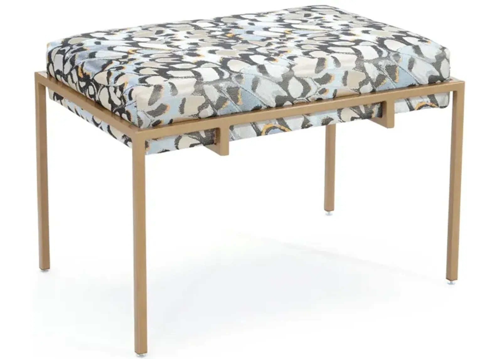 Metal Upholstered Bench