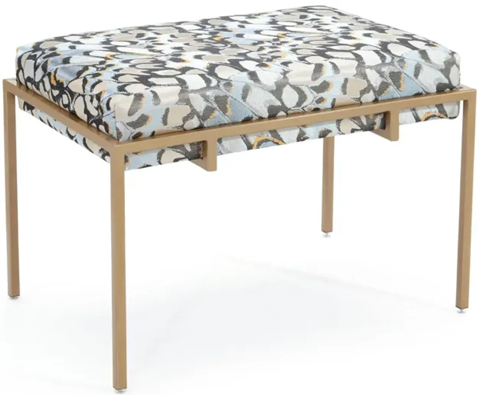 Metal Upholstered Bench