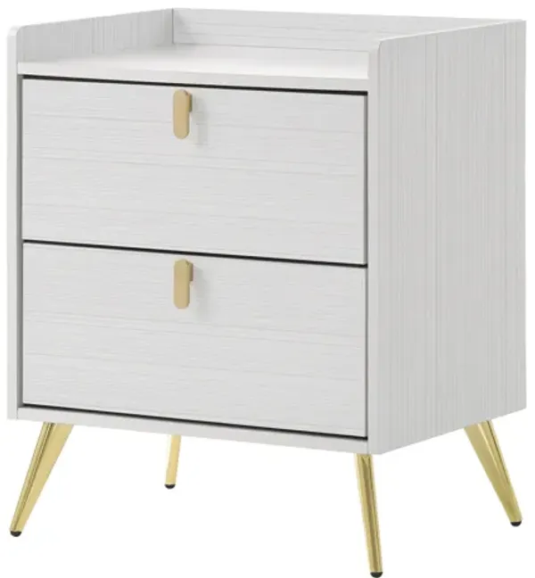 ACME Zeena Nightstand, White Finish