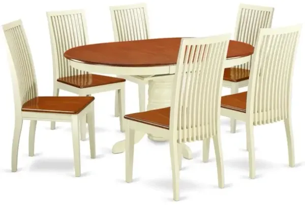 Dining Room Set Buttermilk & Cherry