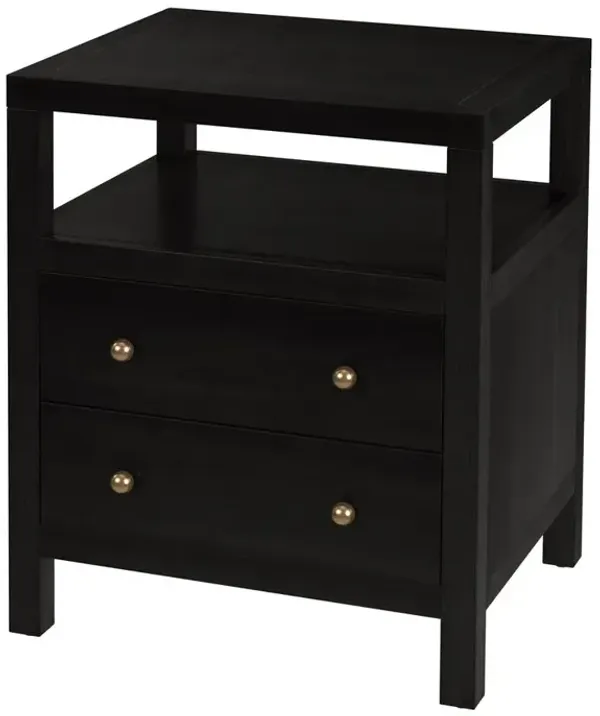 Butler Specialty Company Celine 2 Drawer Nightstand, Coffee