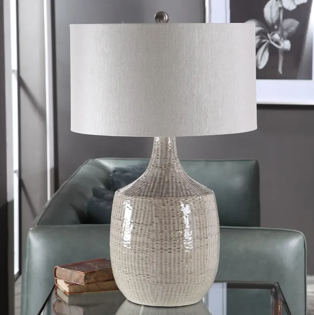 Uttermost Felipe Gray Table Lamp