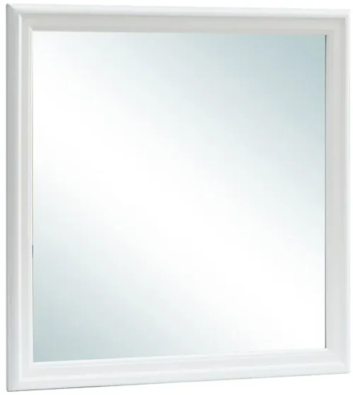 Lorana 38 in. x 38 in. Modern Square Framed Silver Champagne Dresser Mirror