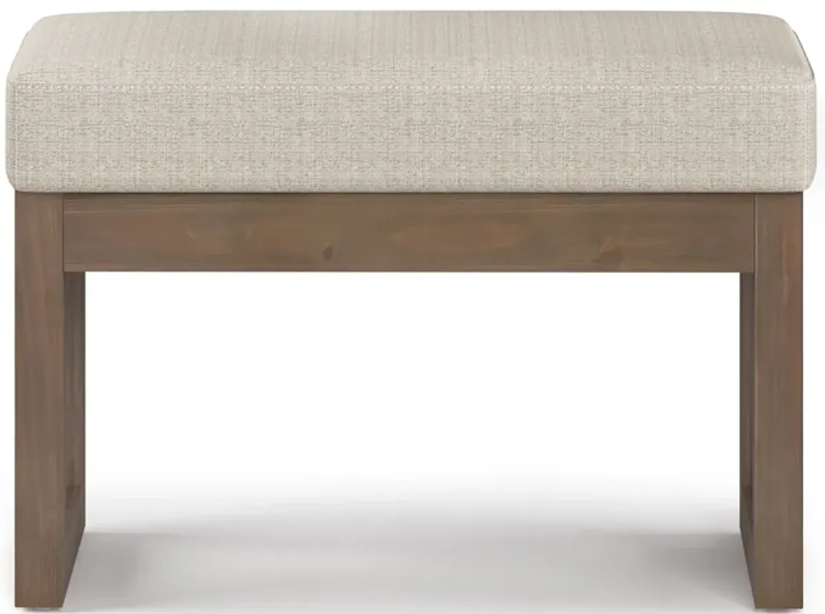 Milltown 26 in Wide Rectangle Footstool Small Ottoman Bench