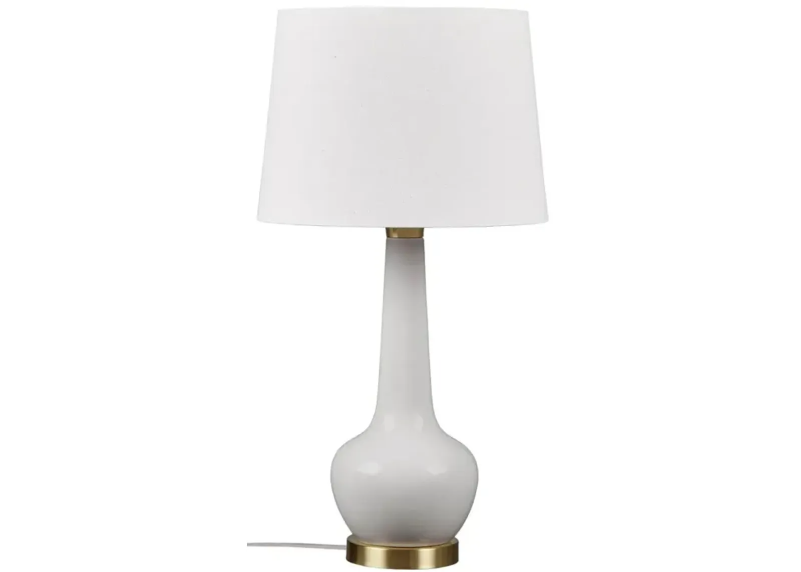 Gracie Mills Lopez Genie Glow Ceramic Gold Metal LED Table Lamp