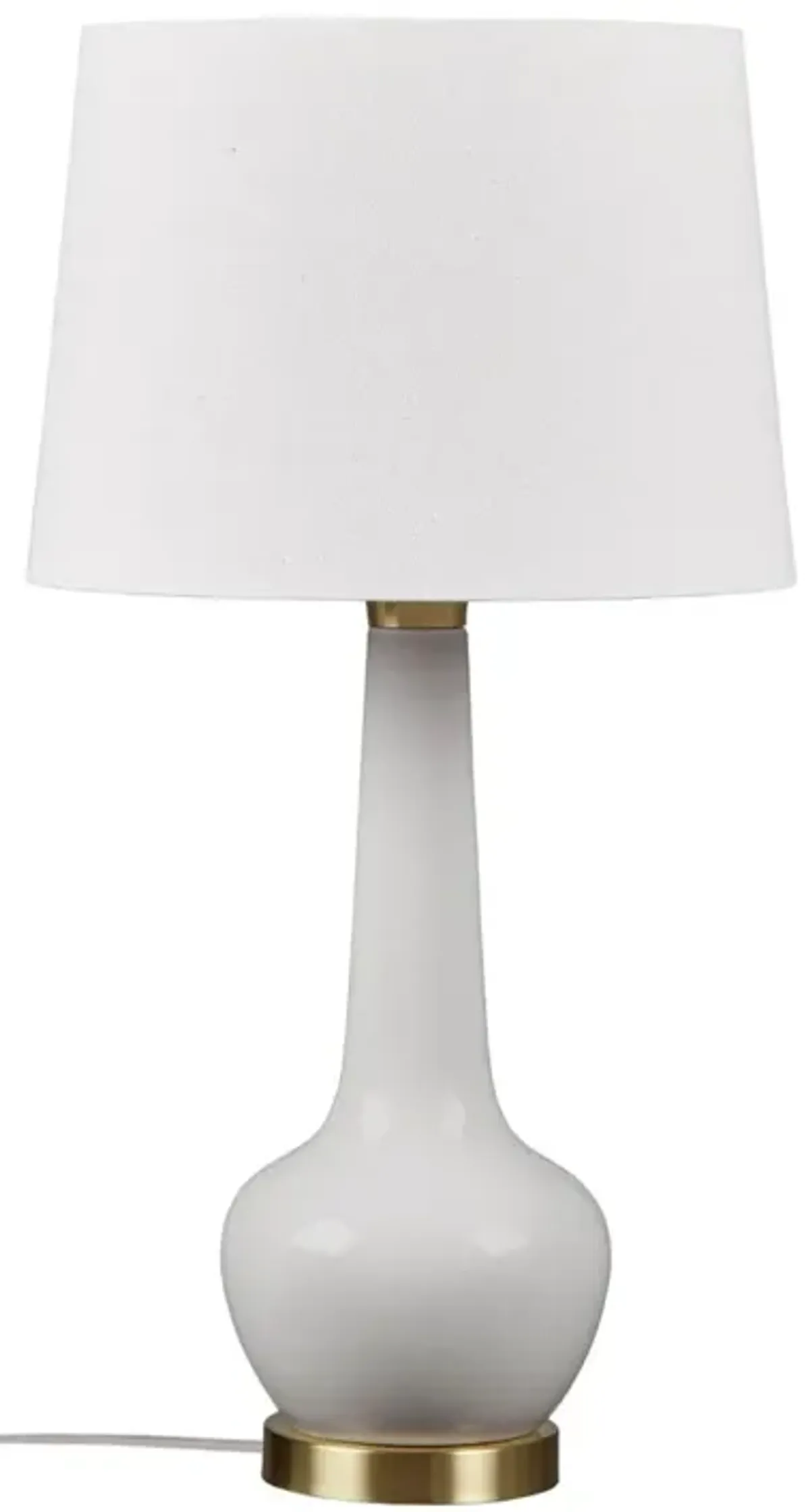 Gracie Mills Lopez Genie Glow Ceramic Gold Metal LED Table Lamp