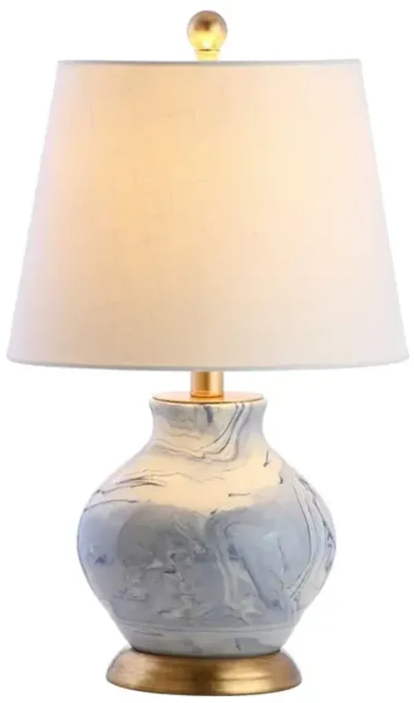 Holly Marbleized Ceramic LED Table Lamp