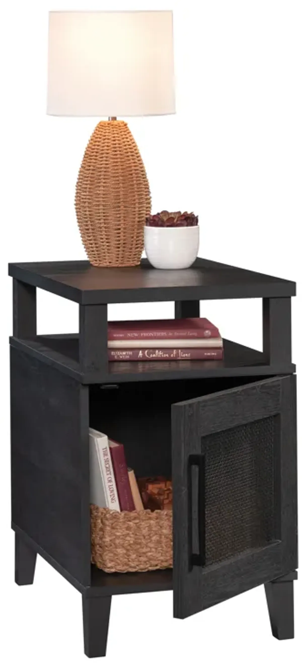 Tiffin Line Side Table with Door