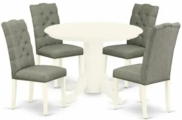 Dining Room Set Linen White