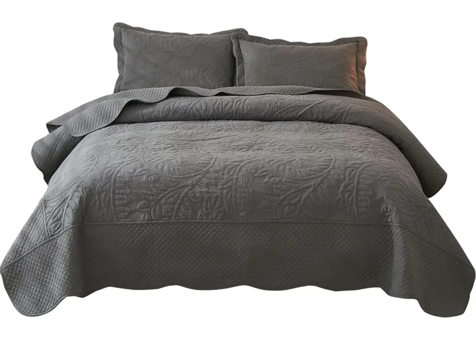 MarCielo 100% Cotton Oversized Bedspread Quilt Set T