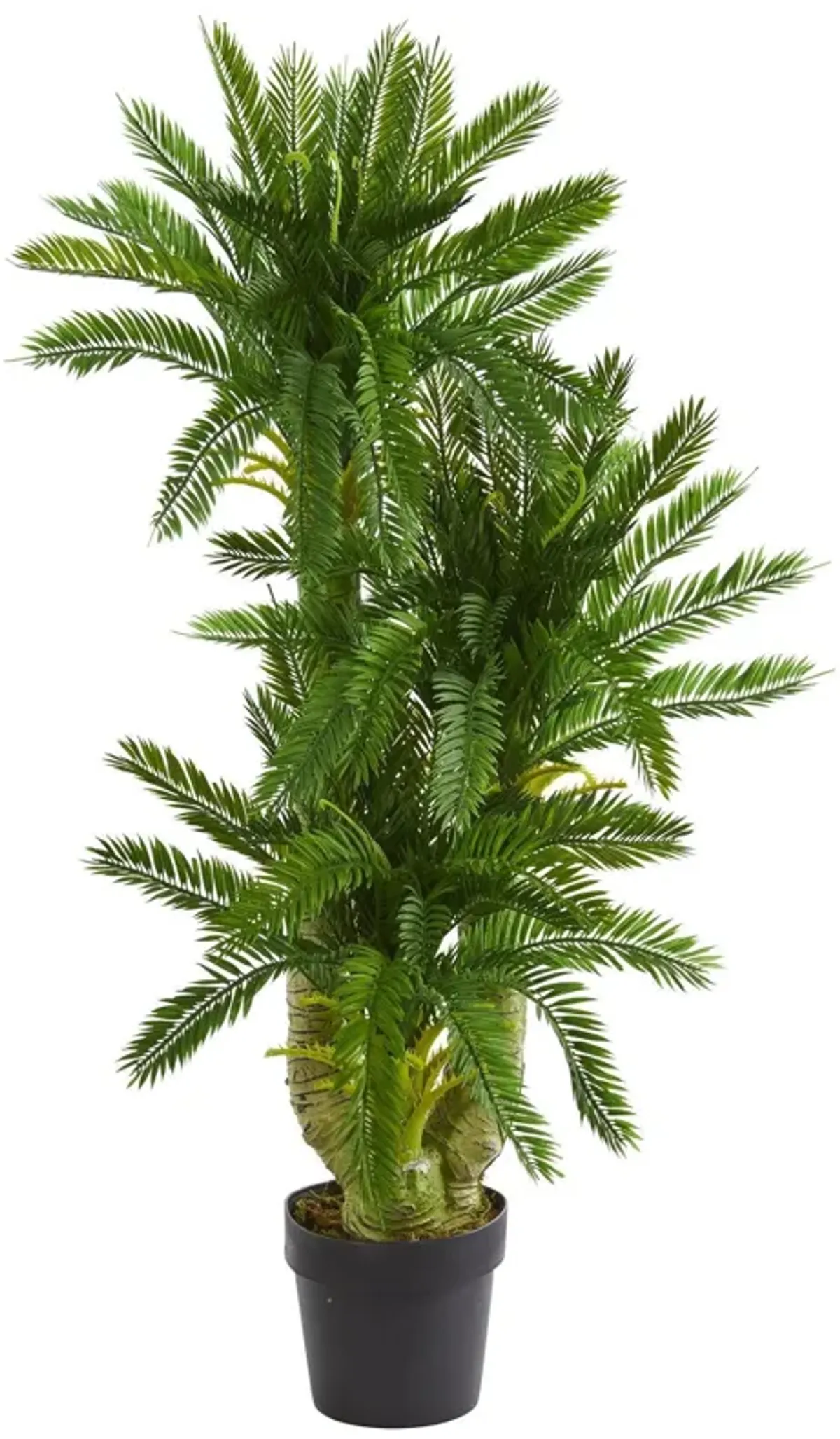 Nearly Natural 3.5-in Triple Cycas Artificial Plant