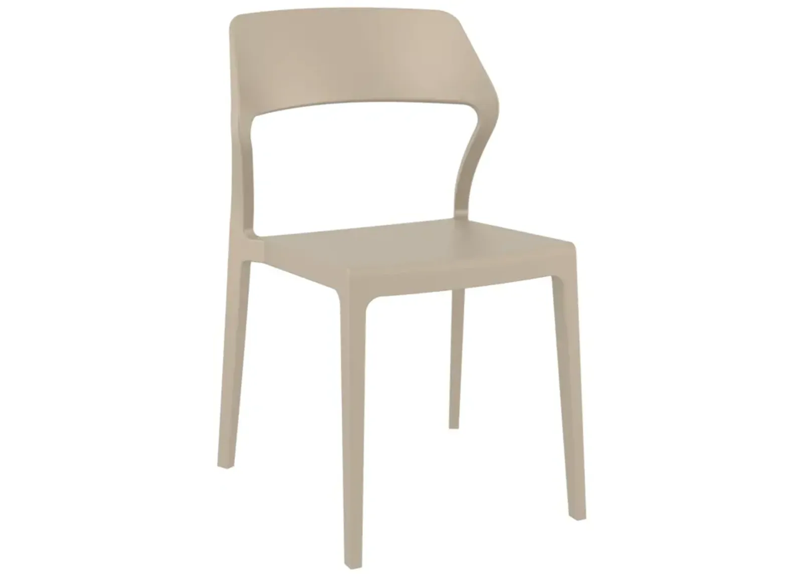 32.75" Yellow Solid Patio Dining Chair