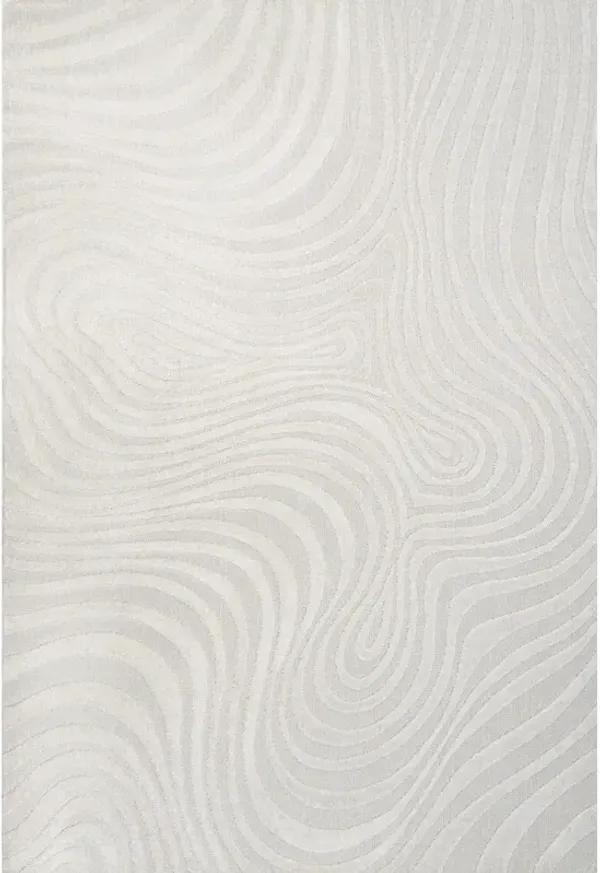 Maribo High-Low Abstract Groovy Striped Indoor Area Rug