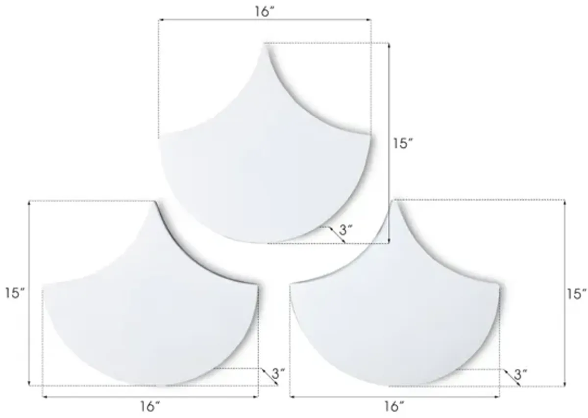 Scales Wall Tiles Set of 3