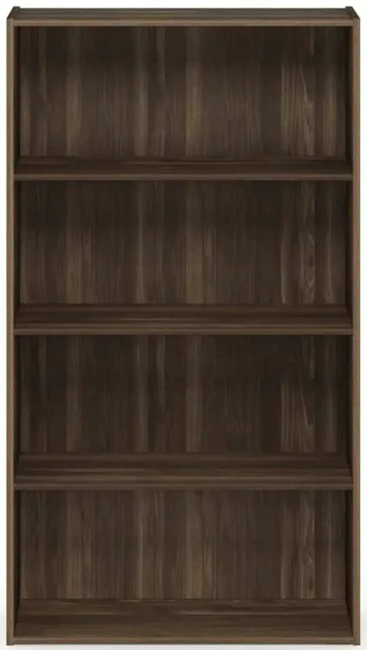 Furinno Pasir 4 Tier Open Shelf, Columbia Walnut