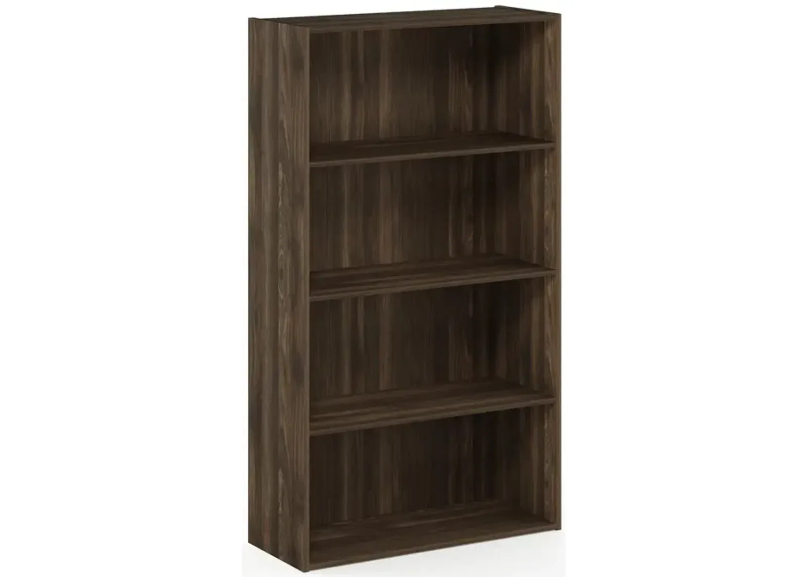 Furinno Pasir 4 Tier Open Shelf, Columbia Walnut