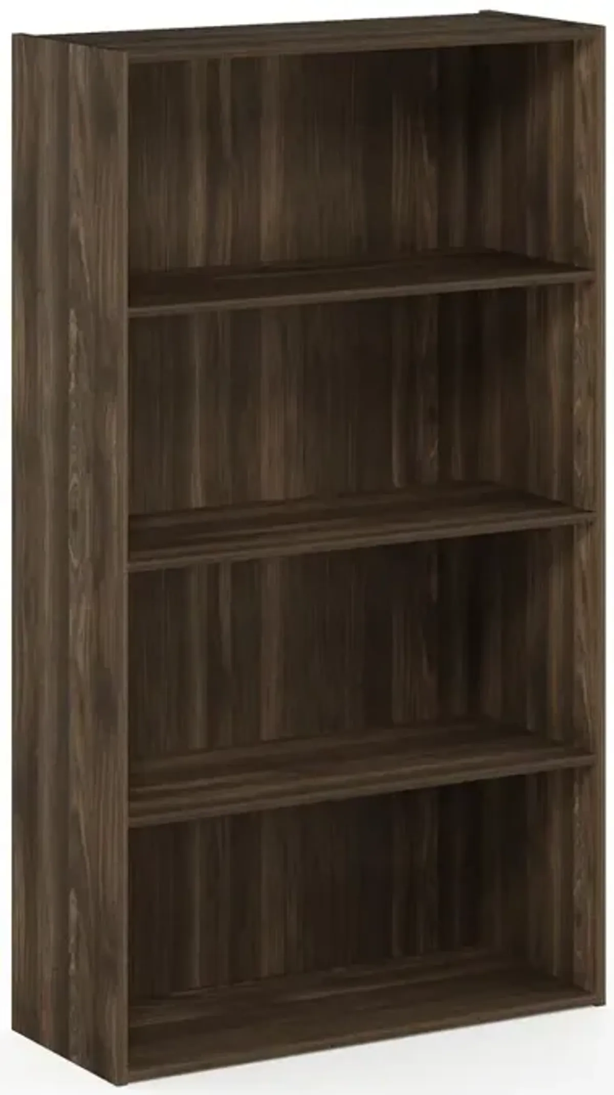 Furinno Pasir 4 Tier Open Shelf, Columbia Walnut