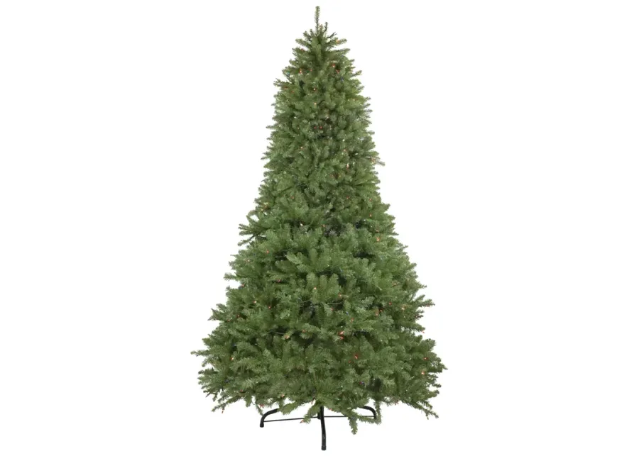 9' Pre-Lit Rockwood Pine Artificial Christmas Tree  Multi Lights