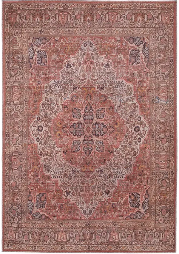 Rawlins 39HNF Red/Tan/Pink 2'7" x 8' Rug