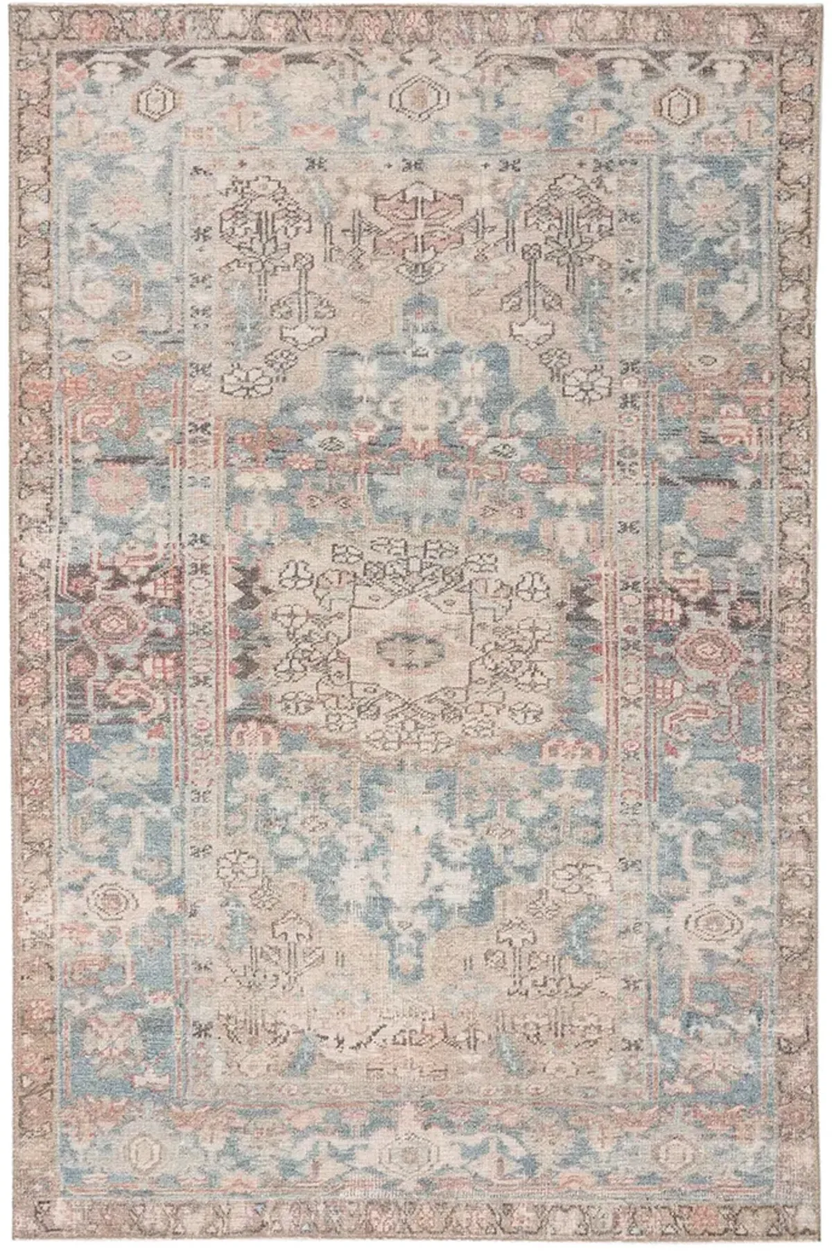 Kindred Geonna Blue 2'6" x 7'6" Runner Rug