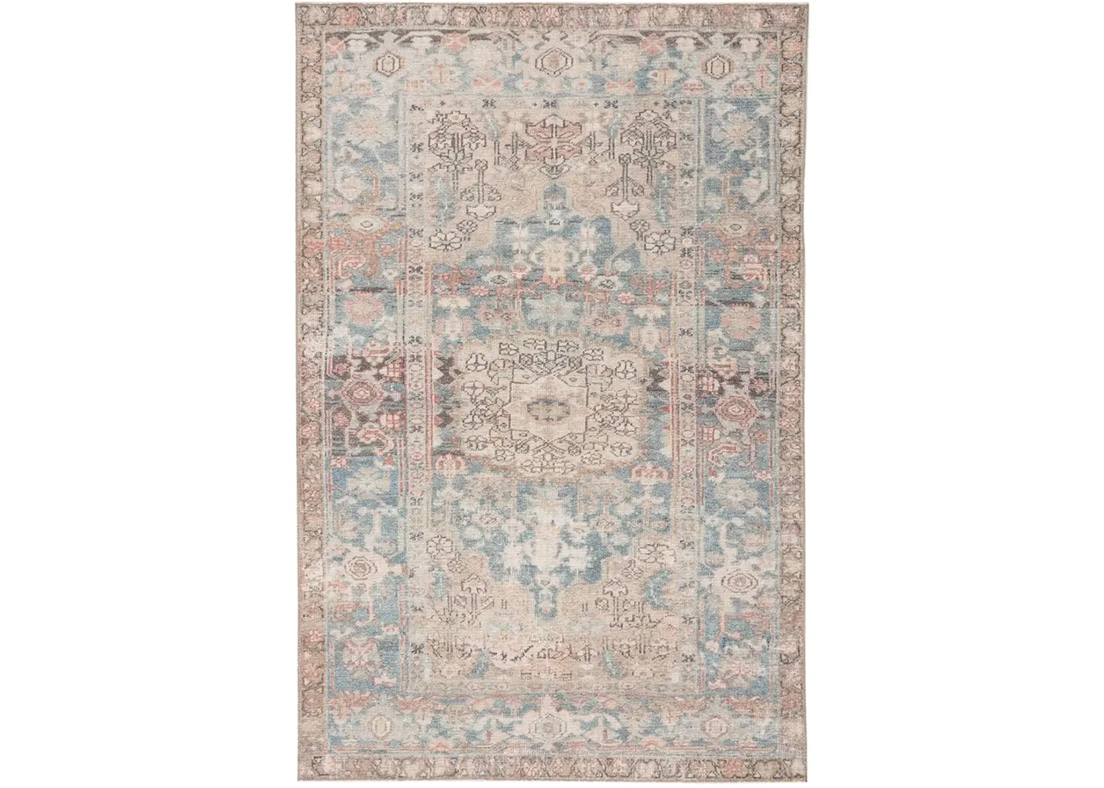 Kindred Geonna Blue 2'6" x 7'6" Runner Rug