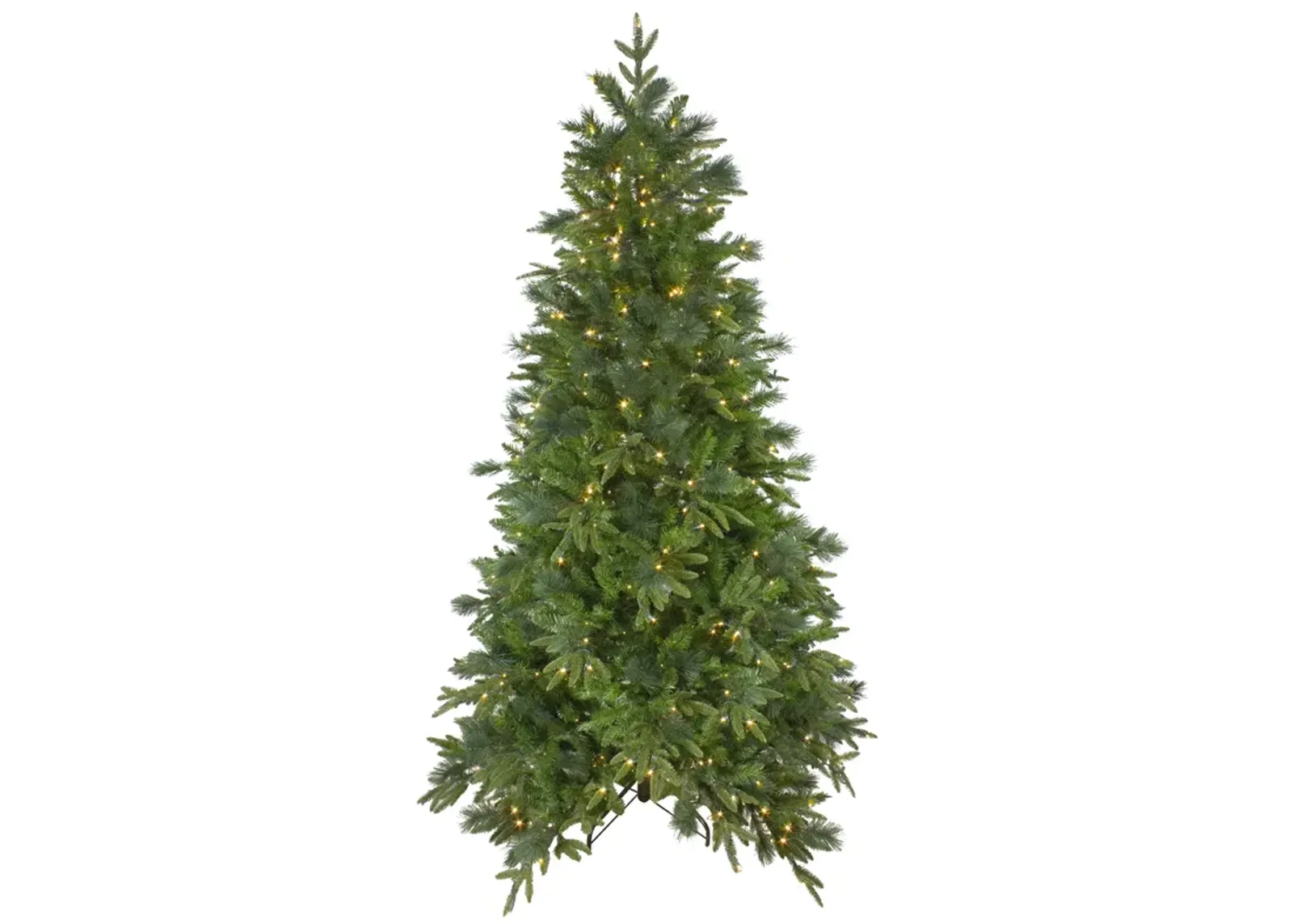 6.5' Pre-Lit Rosemary Emerald Angel Pine Artificial Christmas Tree - Warm White LED Lights