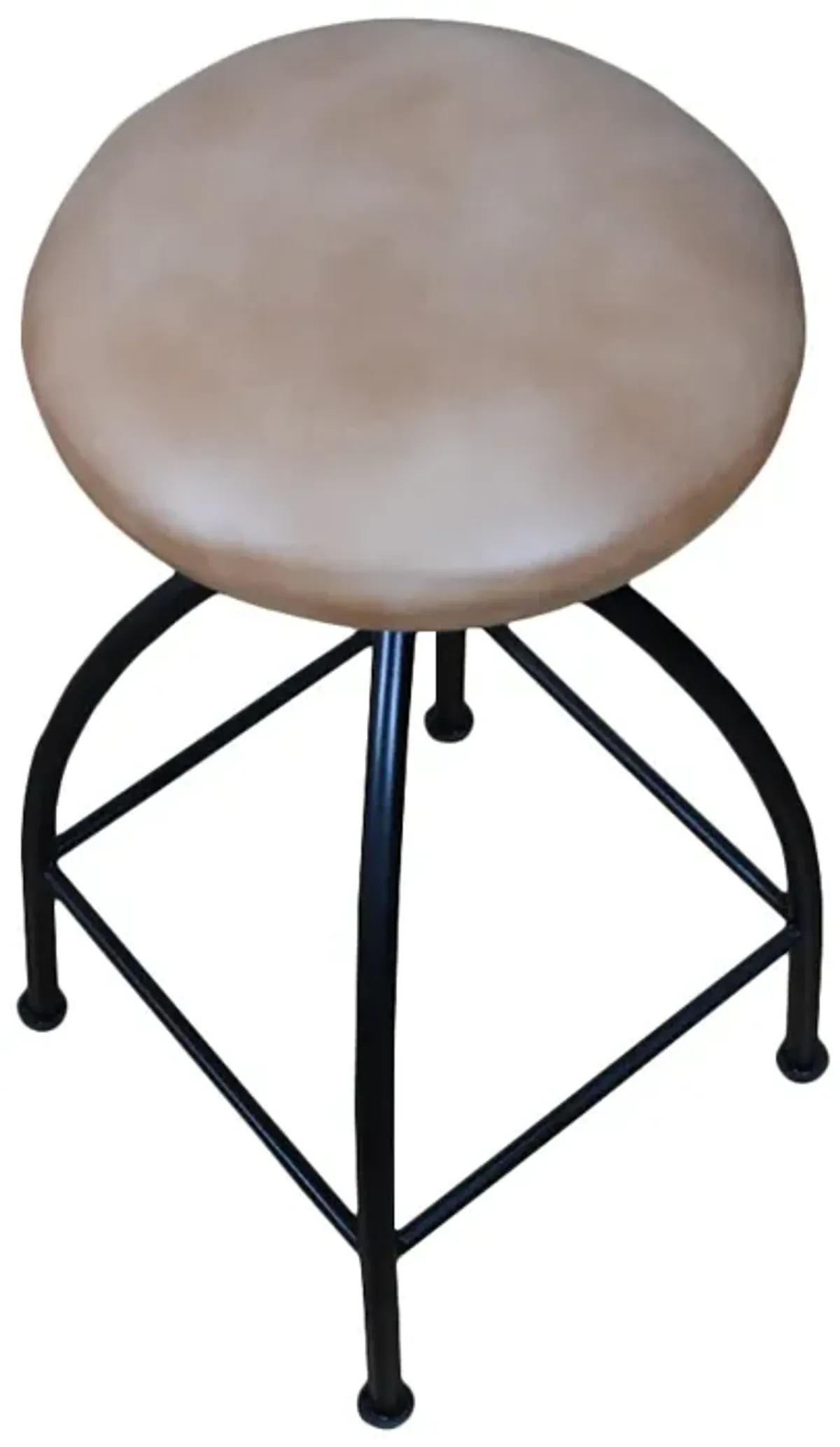 Handmade Bar Stool Iron & Leather Contemporary Dark Tan BBH Homes