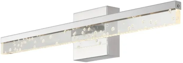Mario Modern Contemporary Iron/Seeded Acrylic Integrated LED Vanity Light