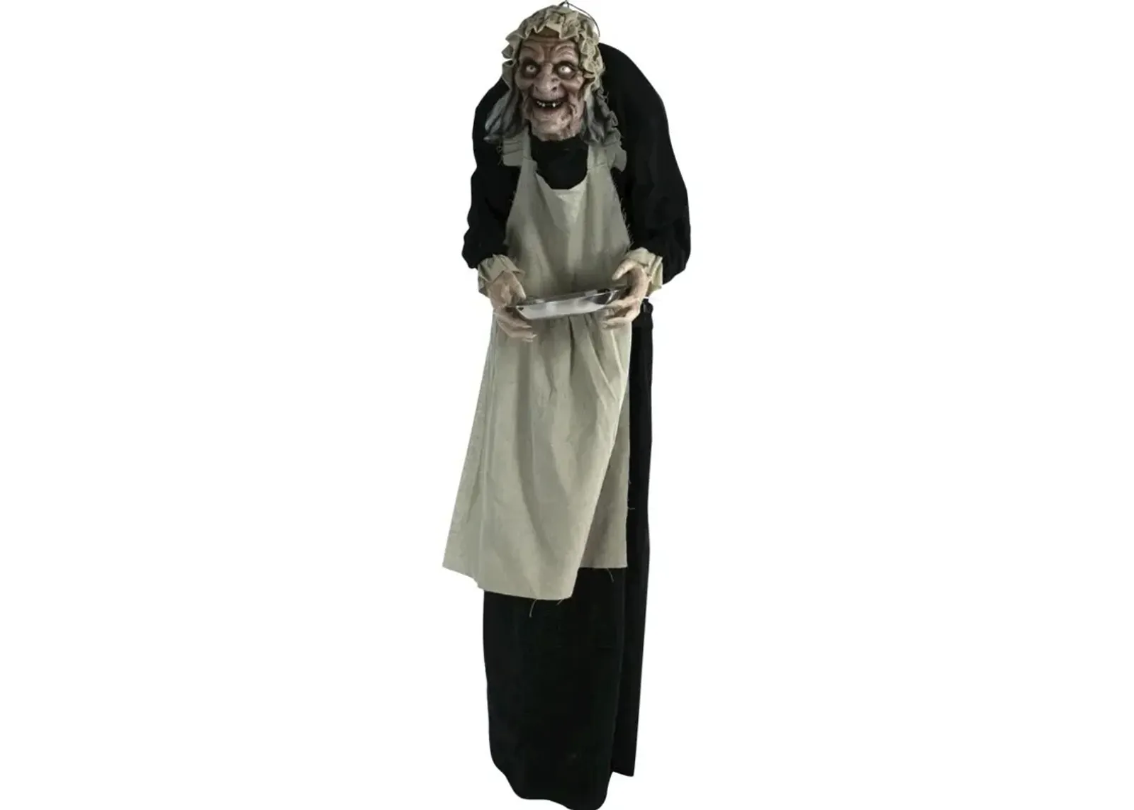 Haunted Hill Farm 60 Standing Old Lady, Animation, Lights, Sound