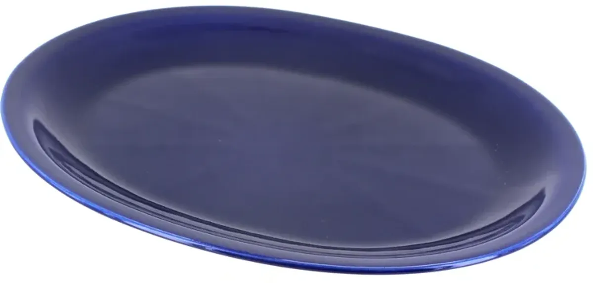 Blue Rose Polish Pottery Large Serving Platter