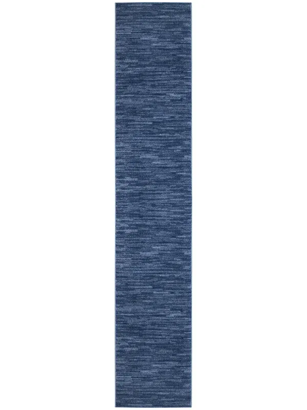 Nourison Essentials NRE01 Navy/Blue 2'2" x 16' Rug