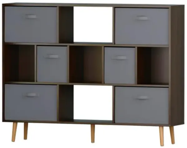 Bookshelf Modern & Functional Bookcase for Home, Office & Living Room Organization