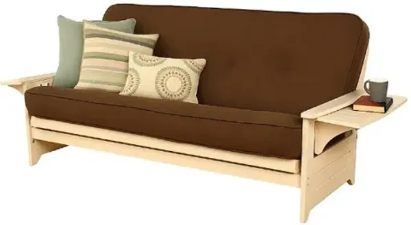 Phoenix Frame/Antique White Finish/Linen Cocoa Mattress