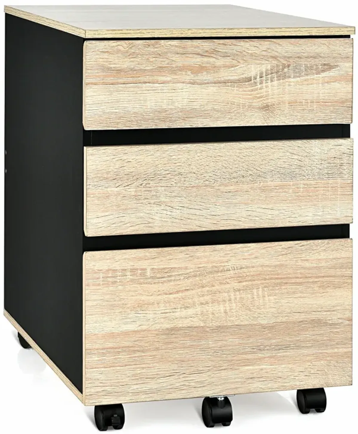 3-Drawer Mobile File Cabinet for Home Office