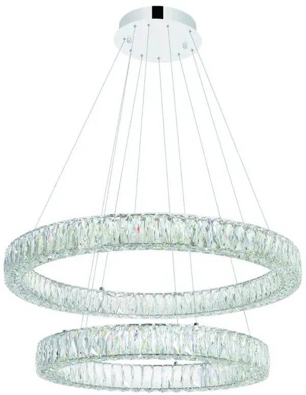 CWI Lighting Madeline LED Chandelier With Chrome Finish