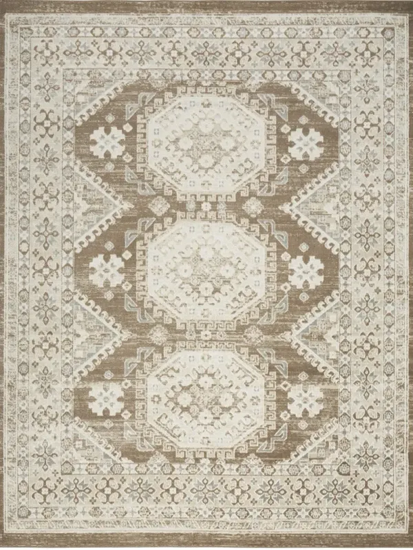 Serenity Home SRH01 Ivory/Mocha 9' x 12' Rug
