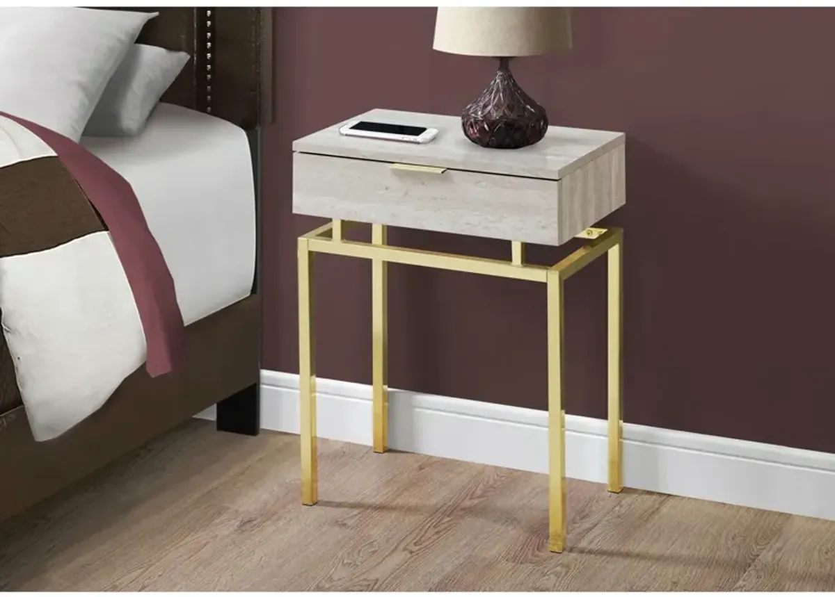 Hivvago 24 inch Modern End Table 1 Drawer Nightstand