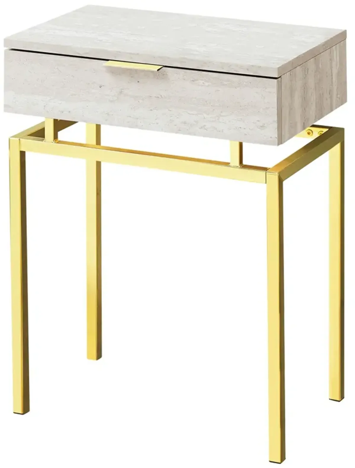 Hivvago 24 inch Modern End Table 1 Drawer Nightstand