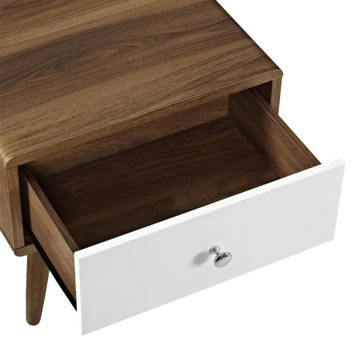 Transmit Nightstand, Walnut White