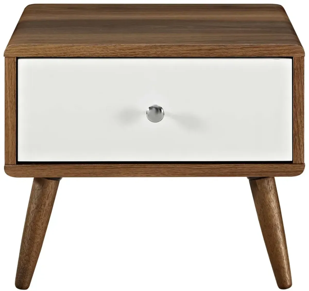 Transmit Nightstand, Walnut White