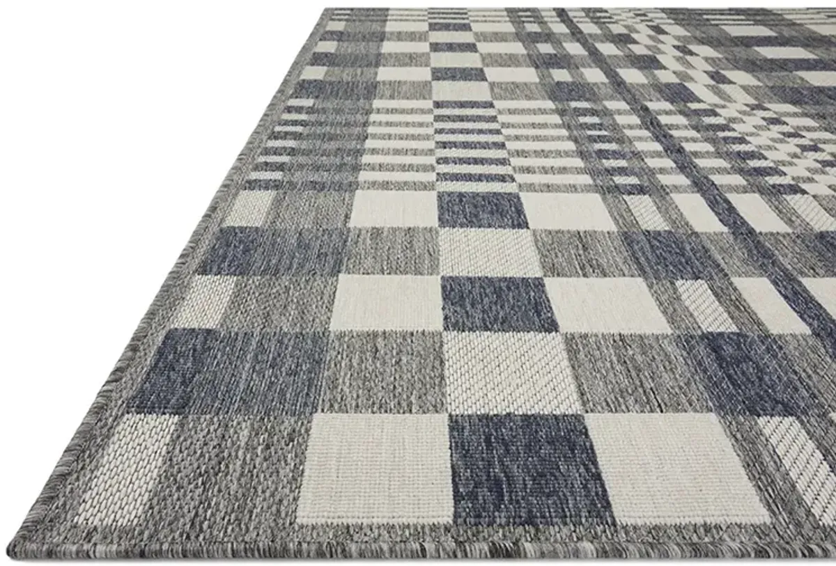 Rainier RAI04 Ivory/Denim 7'10" x 10'10" Rug