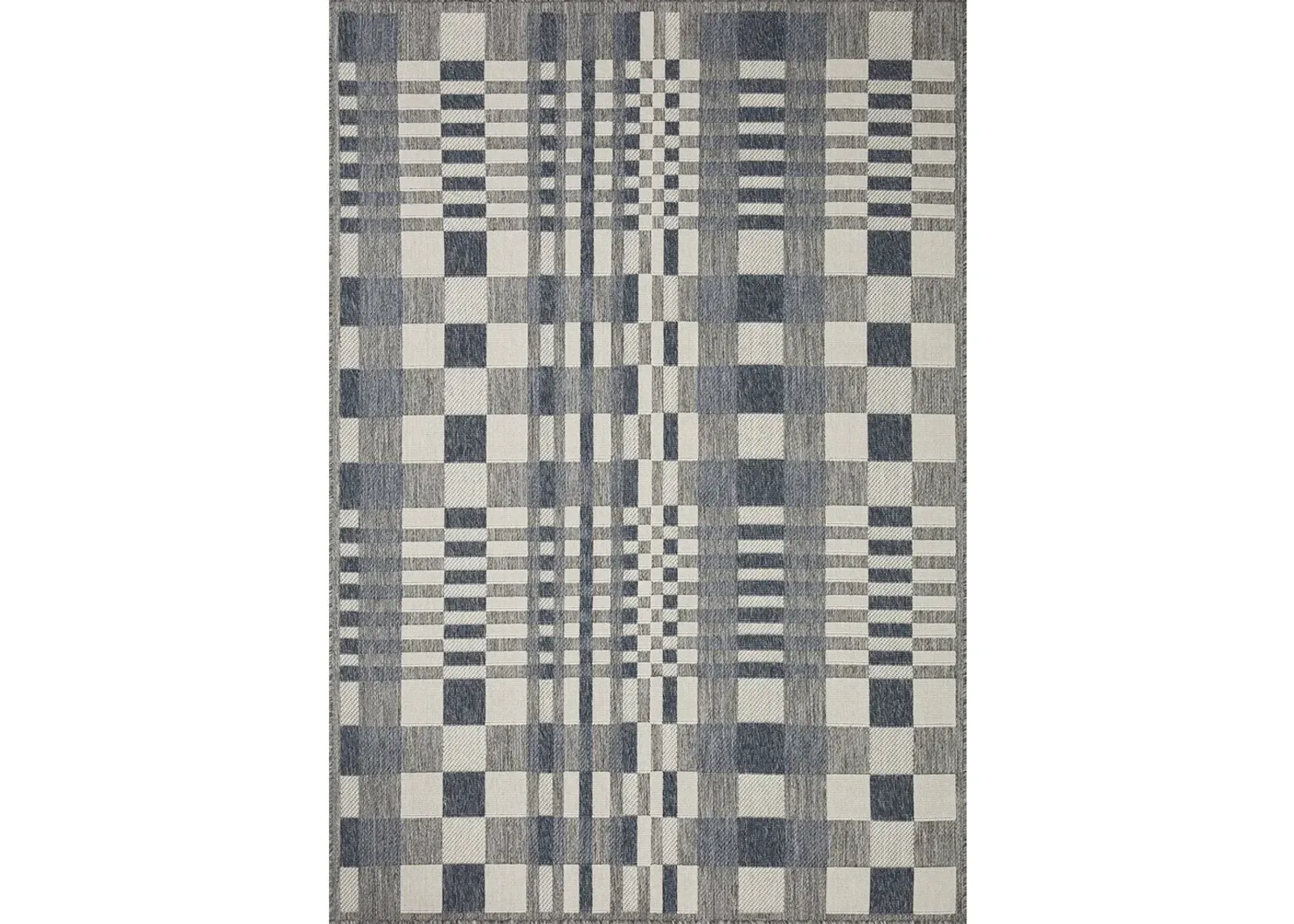 Rainier RAI04 Ivory/Denim 7'10" x 10'10" Rug