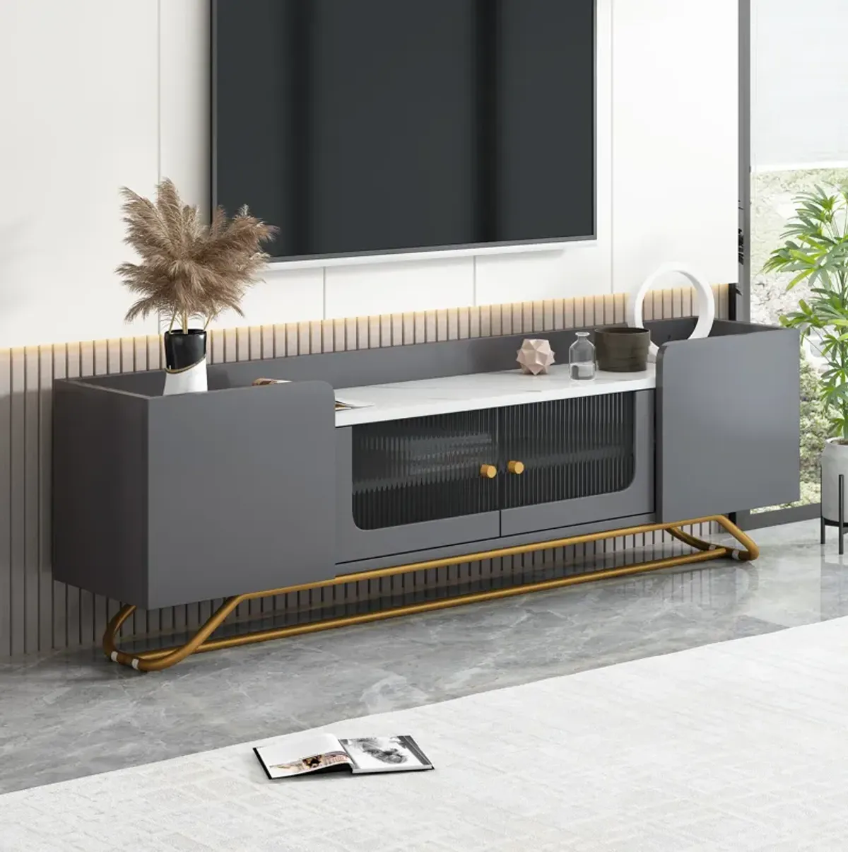 Merax Contemporary Entertainment Center TV Stand